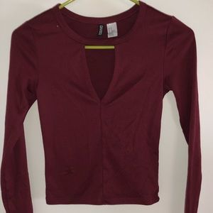 Cropped long-sleeve